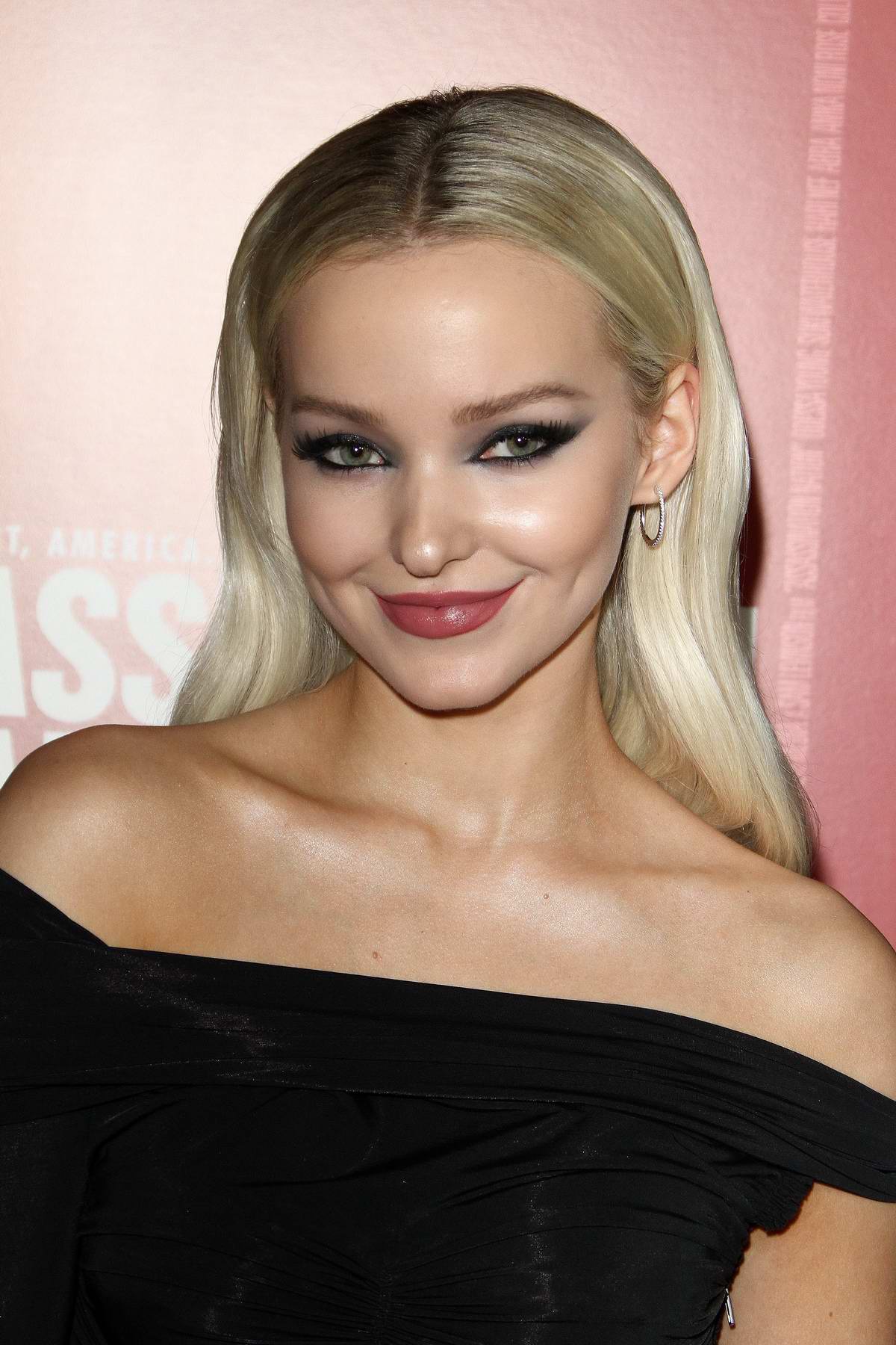 dove cameron attends 'assassination nation' film premiere at arclight