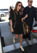 Alicia Vikander and Michael Fassbender arriving at the LAX Airport in Los Angeles