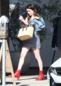 Emma Roberts gets an early Dinner at Joan's on Third, Los Angeles