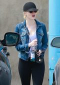 Emma Stone leaves a Yoga Studio after a Morning Workout Session in Los Angeles