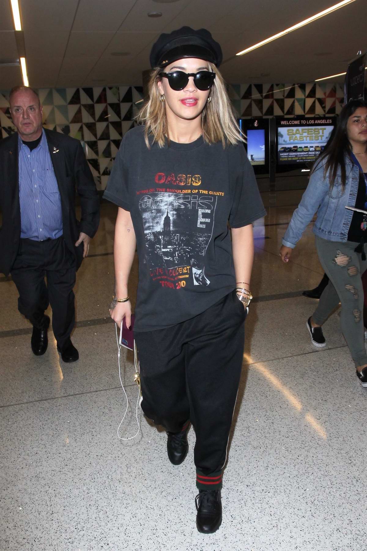 Rita Ora in Casuals arrives at LAX Airport in Los Angeles