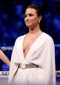 Demi Lovato at Mayweather vs McGregor fight in Las Vegas