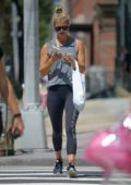 Nina Agdal spotted buying groceries after workout in Tribeca, New York