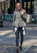 Olivia Palermo going to a Gym in the Dumbo section of Brooklyn in New York