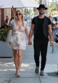 Ashley Greene and Paul Khoury out for lunch in Beverly Hills, Los Angeles