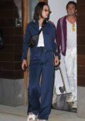 Bella Hadid steps out of Gigi Hadid's apartment in NoHo New York