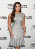 Demi Lovato arrives at Global Citizen and Cadillac House present Demi Lovato in Concert in New York
