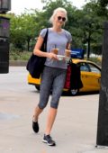 Karlie Kloss makes a morning coffee run in New York City