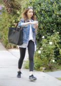 Lily Collins getting some iced tea in Beverly Hills, Los Angeles