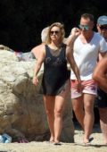 Ola Jordan spotted on a beach on Skiathos Island, Greece