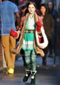 Anna Kendrick shoots a scene for Christmas feature in Vancouver, Canada