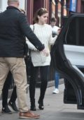 Emma Watson out and about with a friend in Soho, London