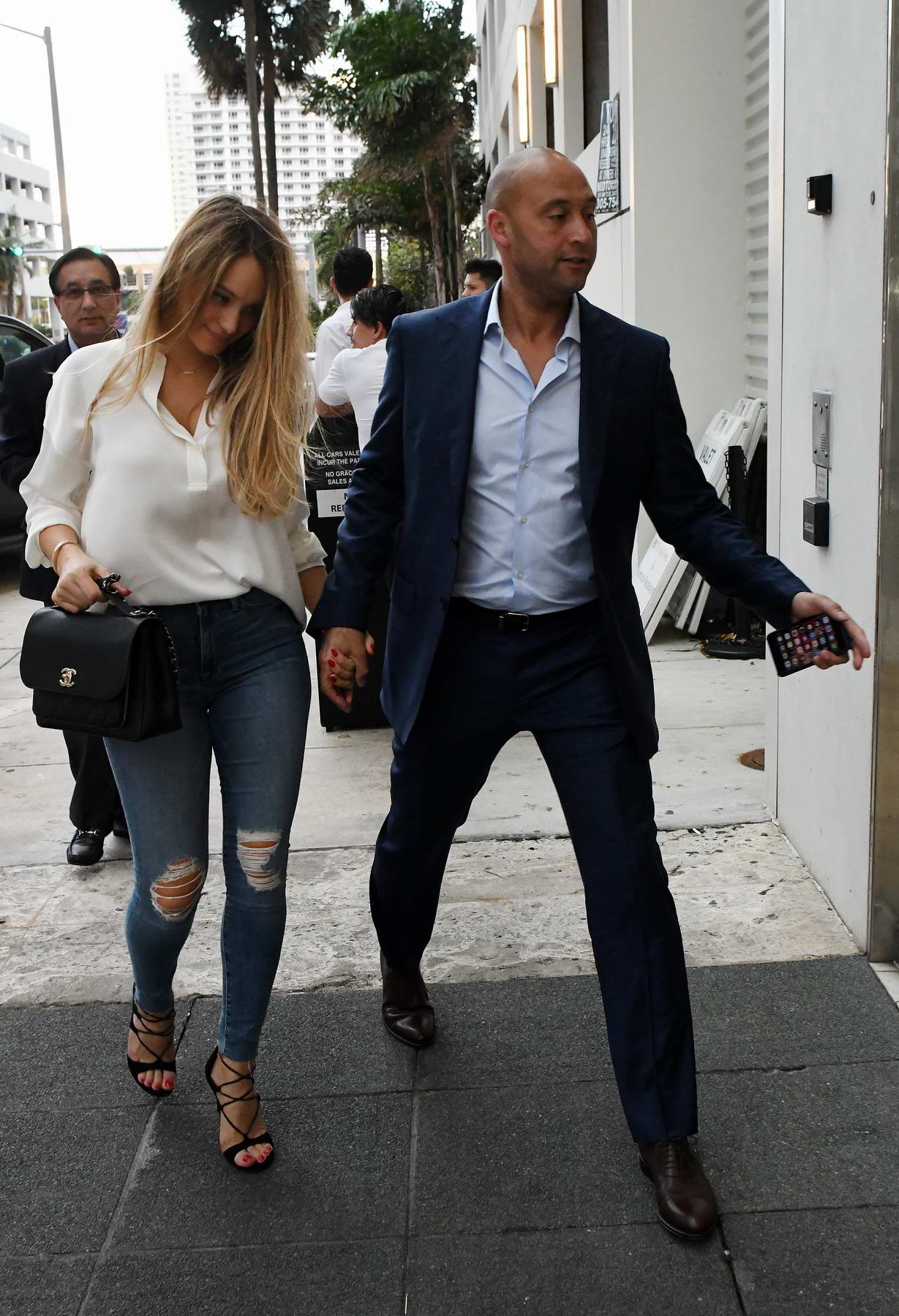 Hannah Davis seen out and about with husband Derek Jeter in Miami