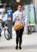 Katie Holmes out early morning for some coffee in New York City