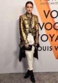 Riley Keough at Louis Vuitton 'Volez, Voguez, Voyagez' exhibition opening in New York