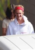 Selena Gomez and Justin Bieber attends Church services together in Los Angeles