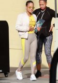 Christina Milian and a friend step out for lunch at Granville in Studio City, Los Angeles