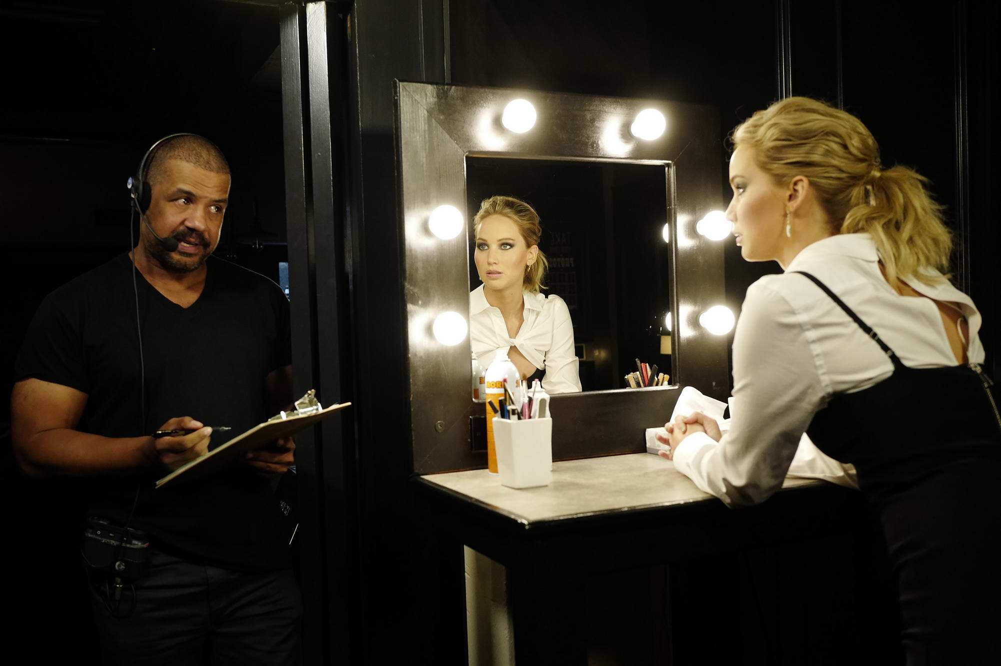 Jennifer Lawrence Guest Hosting Kim Kardashian On Jimmy Kimmel Live In Los Angeles 0211173 