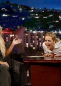 Jennifer Lawrence guest hosting Kim Kardashian on 'Jimmy Kimmel Live' in Los Angeles