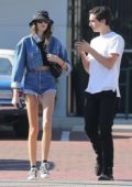 Kaia Gerber spotted out and about with a guy friend in Malibu, California
