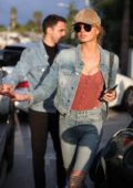 Romee Strijd enjoy lunch with friends at Zinque Café in West Hollywood, Los Angeles