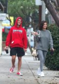 Selena Gomez and Justin Bieber hanging out together in Los Angeles