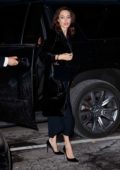 Angelina Jolie arrives at an office building in New York City