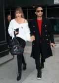 Chrissy Teigen sporting bangs while out with husband John Legend in New York City