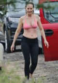 Helen Hunt takes her daughter surfing during their holiday in Maui, Hawaii