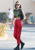 Kaia Gerber spotted out with a friend after having breakfast at Ollo restaurant in Malibu, California