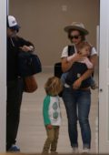 Olivia Wilde and Jason Sudeikis arrives at LAX to fly out of Los Angeles