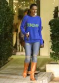 Alessandra Ambrosio leaves with her mom after dinner at Mr Chow in Malibu, California