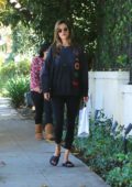 Alessandra Ambrosio out for a stroll with her son in Brentwood, Los Angeles