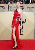 Alison Brie attends the 24th Annual Screen Actors Guild (SAGs) Awards 2018 at The Shrine Auditorium in Los Angeles