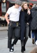 Chloe Grace Moretz and Brooklyn Beckham enjoys a romantic walk after lunch  in London
