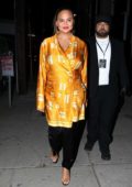 Chrissy Teigen leaves the Create & Cultivate LA Conference in Downton Los Angeles