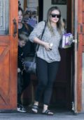 Hilary Duff leaving the vet's office with her son and mother in Studio City, Los Angeles