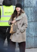 Olivia Palermo looks stylish in MooRER parka with leather pants while  stepping out in snowy New