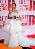 Rita Ora attends the 38th Brit Awards, held at the O2 Arena in London