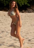 Kelly Brook spotted in bikini at the beach during her holiday with boyfriend Jeremy Parisi in Thailand