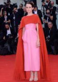 Claire Foy attends 'First Man' premiere and the Opening Ceremony of the 75th Venice International Film Festival in Venice, Italy