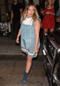 Hilary Duff leaving Madeo Italian restaurant in Beverly Hills, Los Angeles