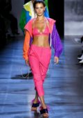 Bella Hadid walks for Prabal Gurung Spring/Summer 2019 during New York Fashion Week in New York City