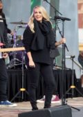 Carrie Underwood performs onstage at Federation Square for the Sunrise AFL Grand Final Show in Melbourne, Australia