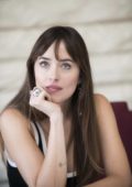 Dakota Johnson attends 'Bad Times At The El Royale' press conference in Los Angeles