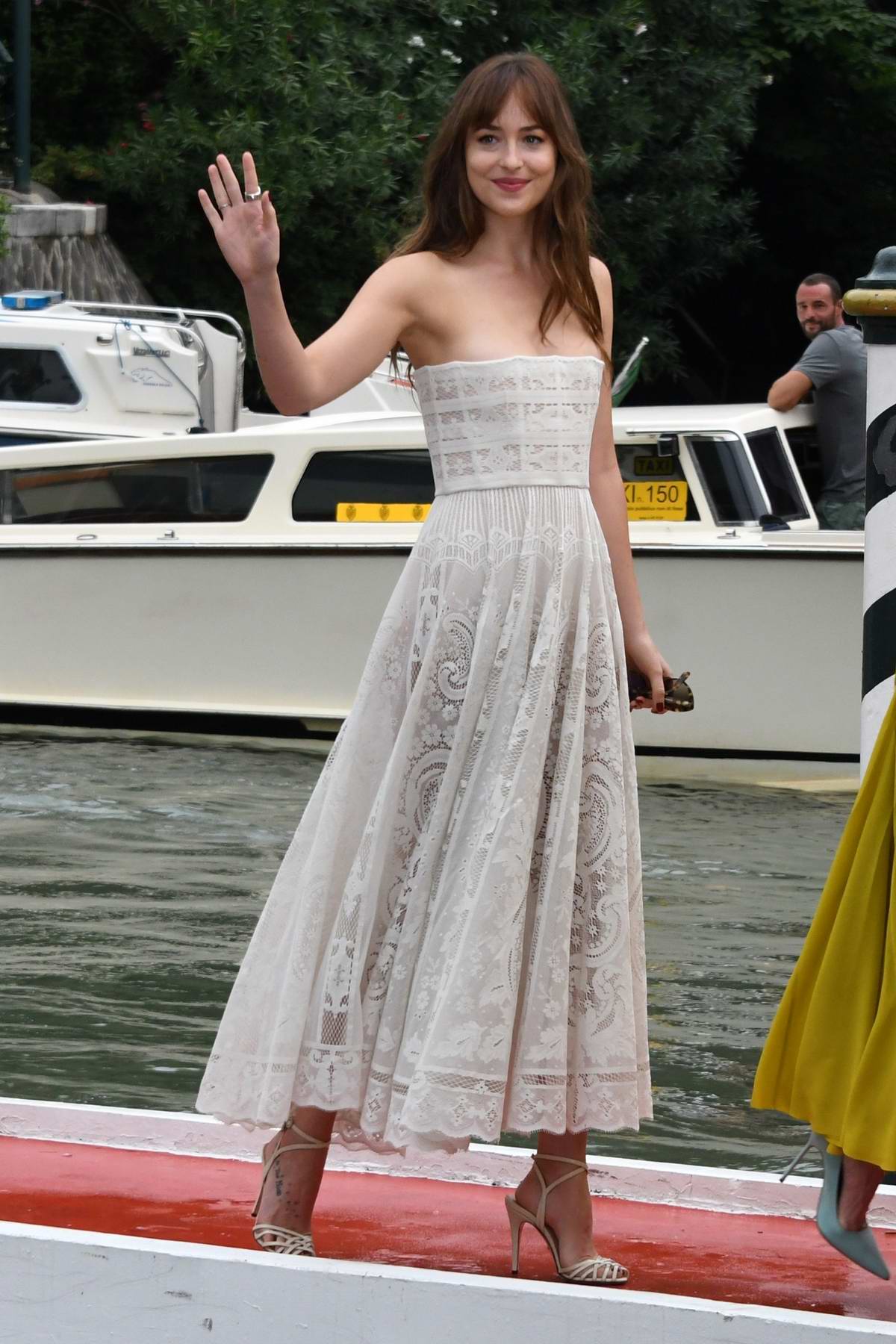 Dakota Johnson Seen Arriving At Hotel Excelsior During 75th Venice Film Festival In Venice 