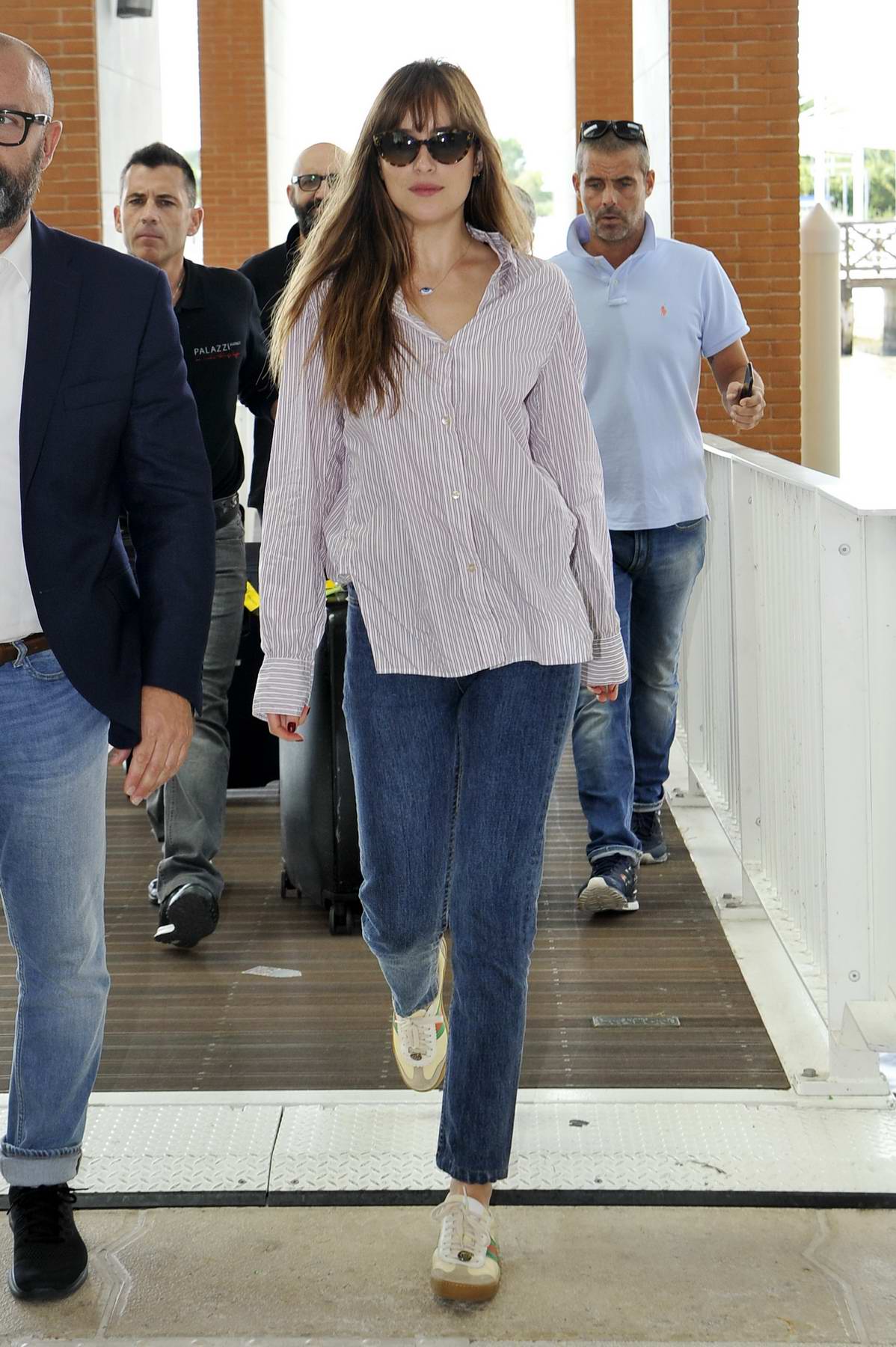 Dakota Johnson Seen Leaving After Attending 75th Venice Film Festival In Venice Italy 0309183 