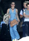 Evangeline Lilly grabs lunch with her girlfriends at Chateau Marmont in West Hollywood, Los Angeles