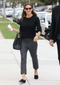 Jennifer Garner looks lovely in black top and grey trousers as she attends church services in Pacific Palisades, California