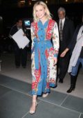 Carey Mulligan wearing a Gucci dress while out promoting her new movie 'Wildlife' in New York City